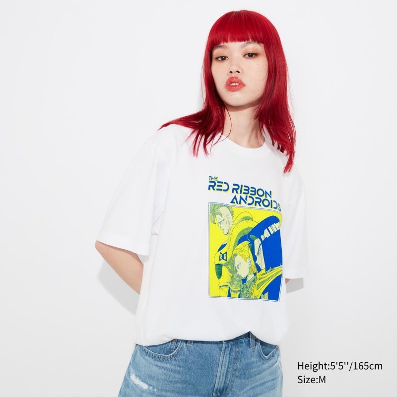White Uniqlo Dragon Ball Ut Short-sleeve Graphic Men T Shirts | 3737925