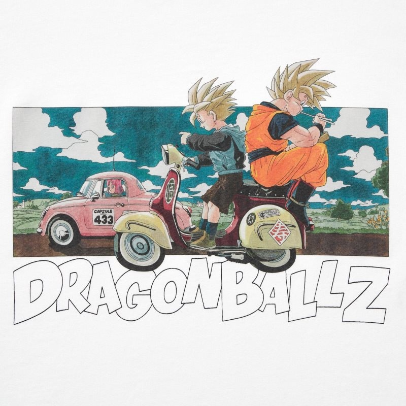 White Uniqlo Dragon Ball Ut Short-sleeve Graphic Men T Shirts | 6348898