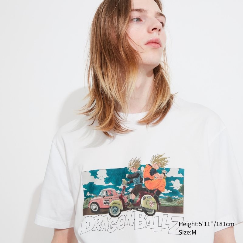 White Uniqlo Dragon Ball Ut Short-sleeve Graphic Men T Shirts | 6348898
