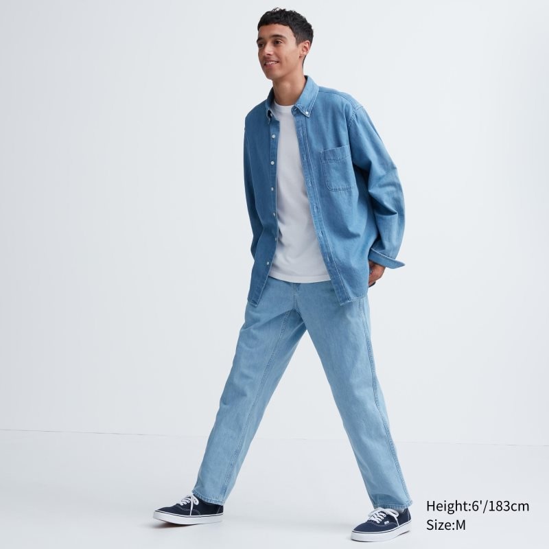 White Uniqlo Dry Crew Neck Short-sleeve Color Men T Shirts | 1960077
