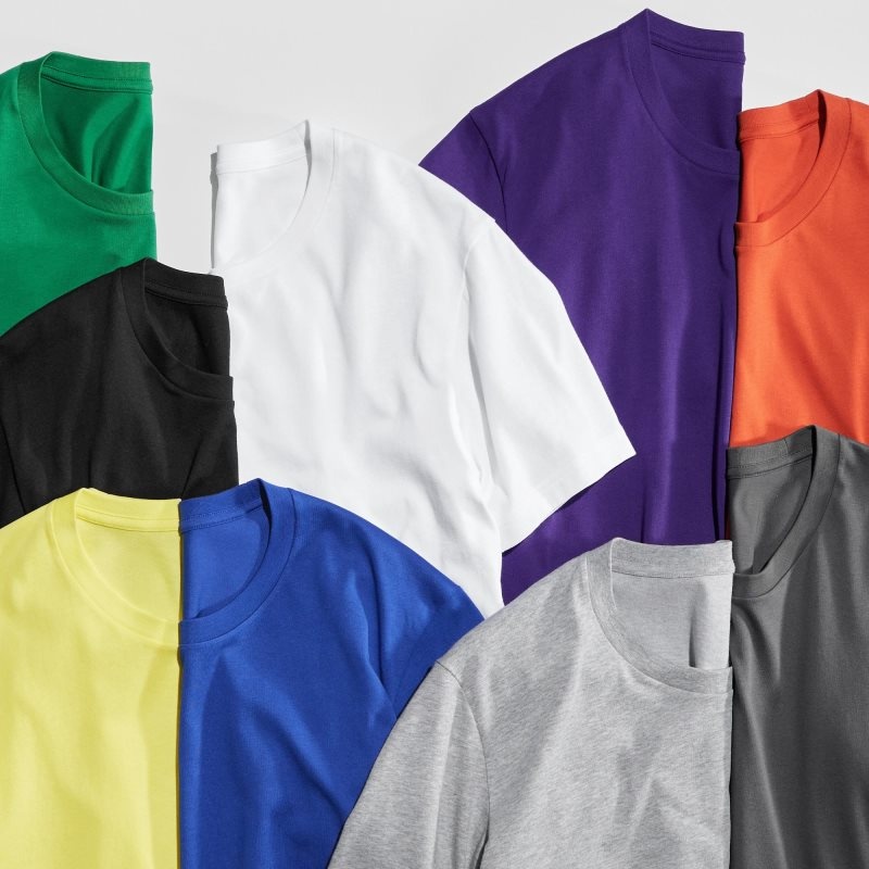 White Uniqlo Dry Crew Neck Short-sleeve Color Men T Shirts | 1960077