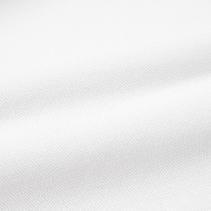 White Uniqlo Dry Pique Women Polo Shirts | 6674437