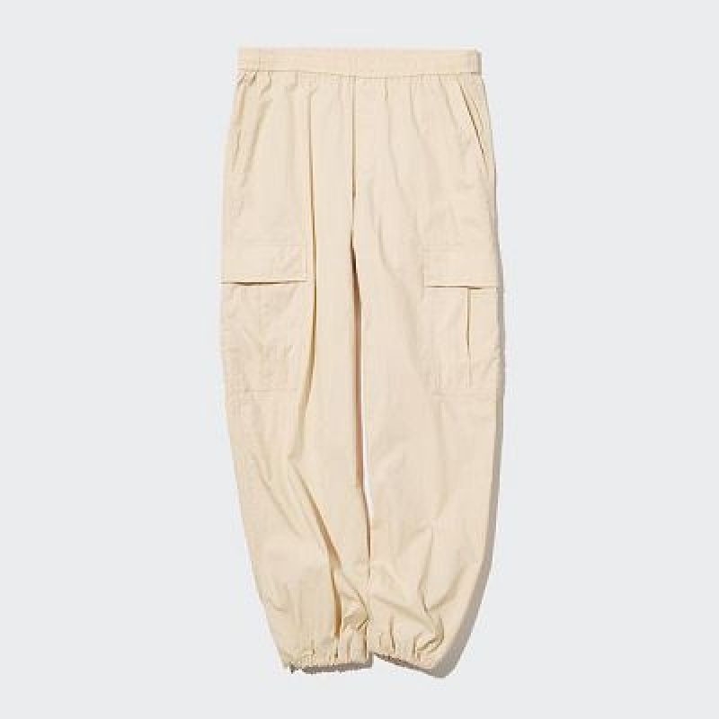 White Uniqlo Easy Cargo Women Pants | 4429780