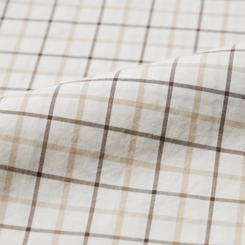White Uniqlo Extra Fine Cotton Broadcloth Checked Long-sleeve Men Shirts | 6296546