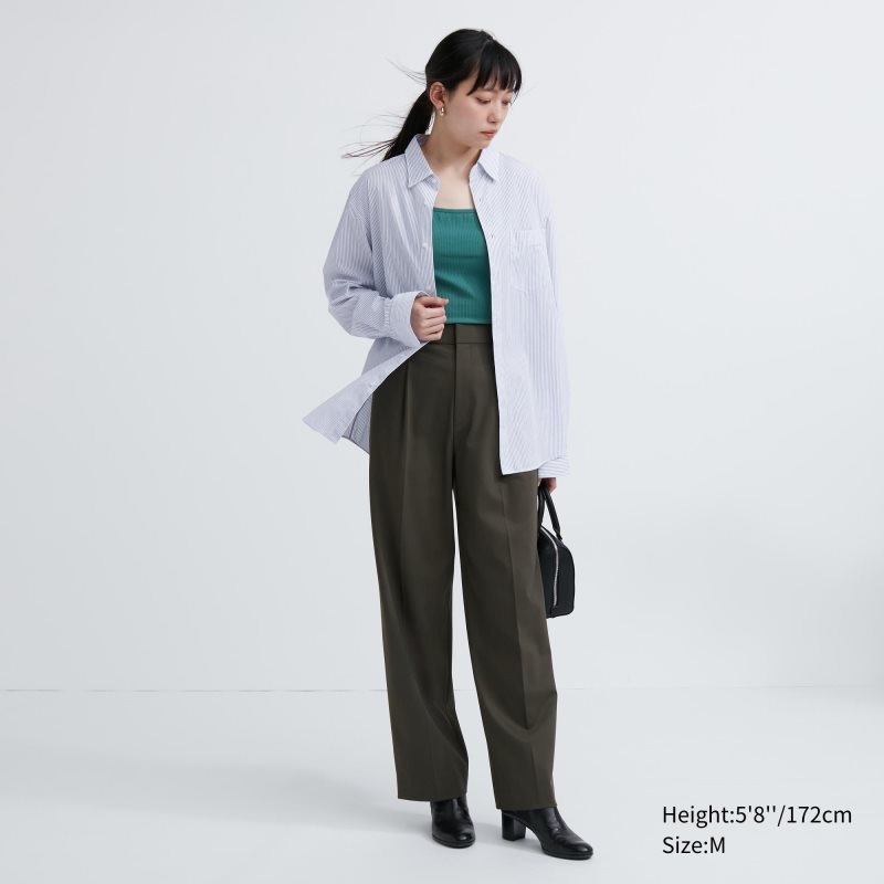 White Uniqlo Extra Fine Cotton Broadcloth Long-sleeve Men Shirts | 7175868