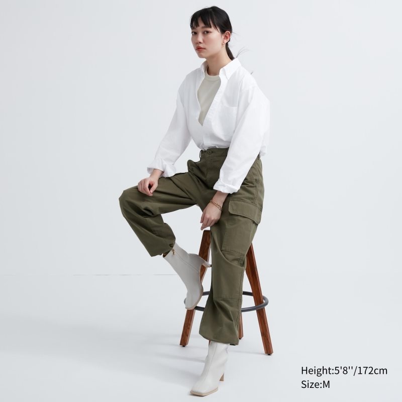 White Uniqlo Extra Fine Cotton Broadcloth Long-sleeve Men Shirts | 1676016