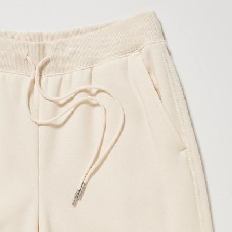 White Uniqlo HEATTECH Pile Lined Sweat Women Pants | 9792562