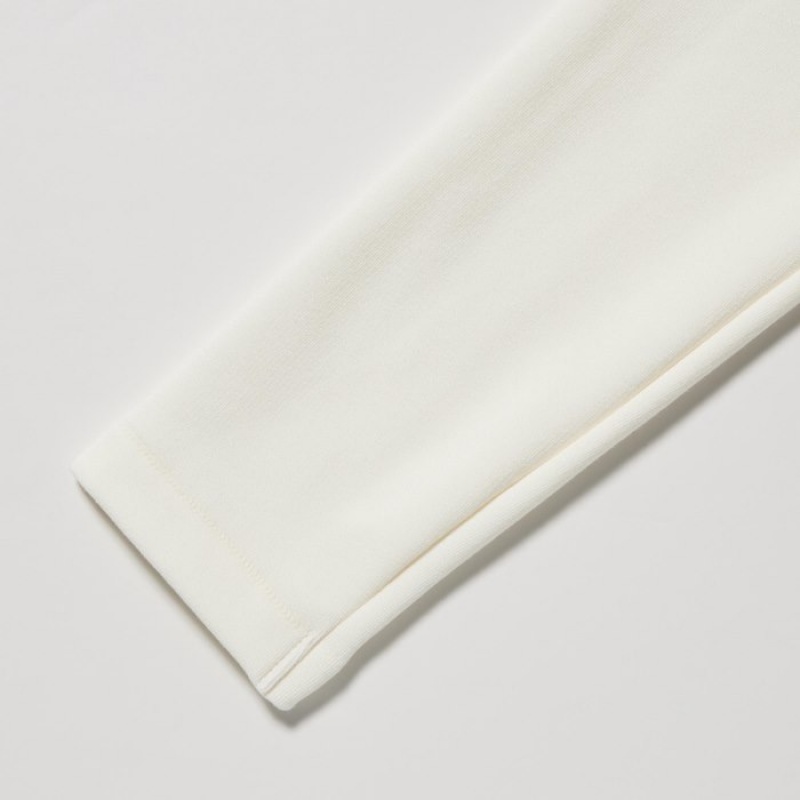 White Uniqlo HEATTECH Ultra Warm High Neck Women T Shirts | 445262
