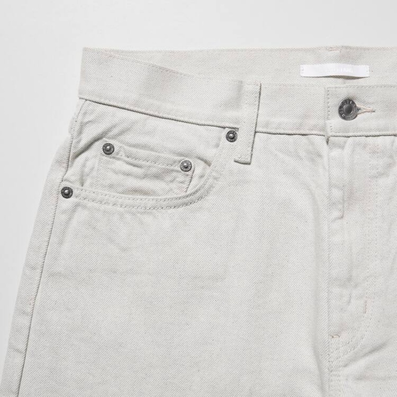White Uniqlo Helmut Lang Classic Cut Men Jeans | 2688229