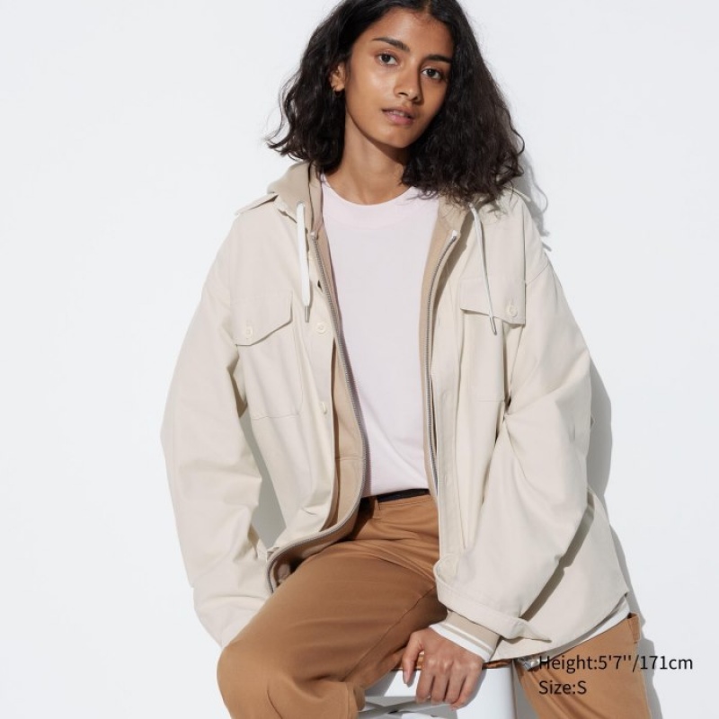 White Uniqlo Jersey Women Shirts | 9705851
