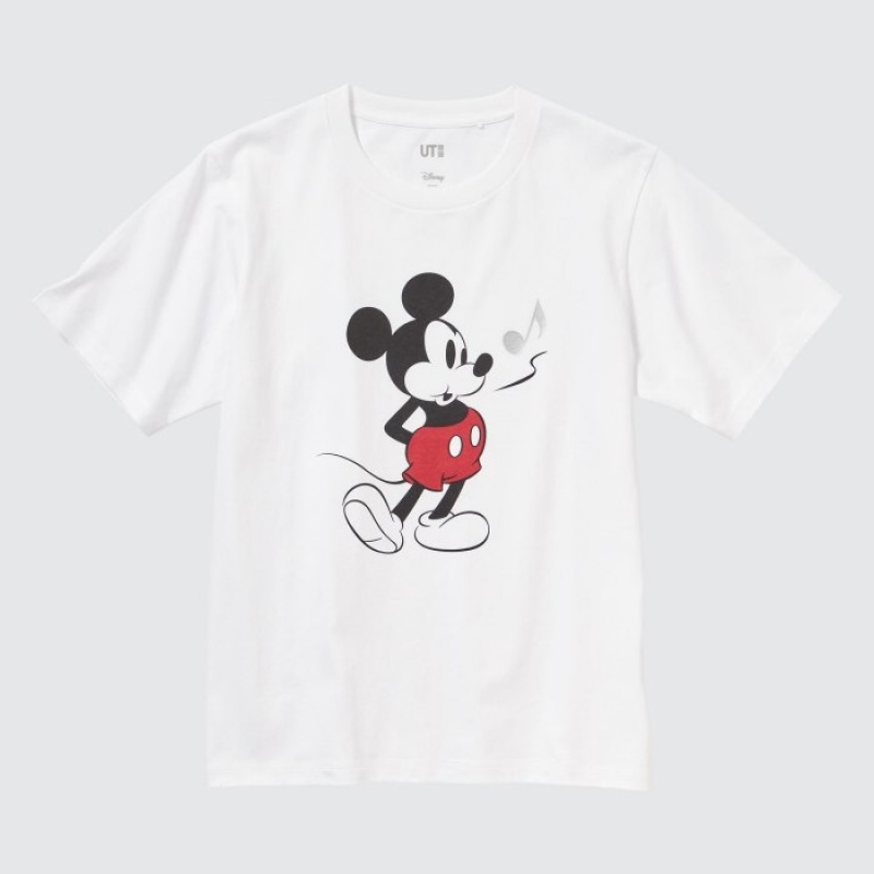 White Uniqlo MAGIC FOR ALL FOREVER UT Short-Sleeve Women T Shirts | 8083286