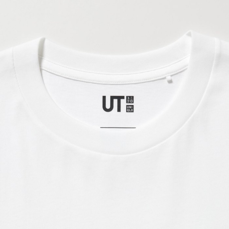 White Uniqlo MAGIC FOR ALL FOREVER UT Short-Sleeve Women T Shirts | 8163358