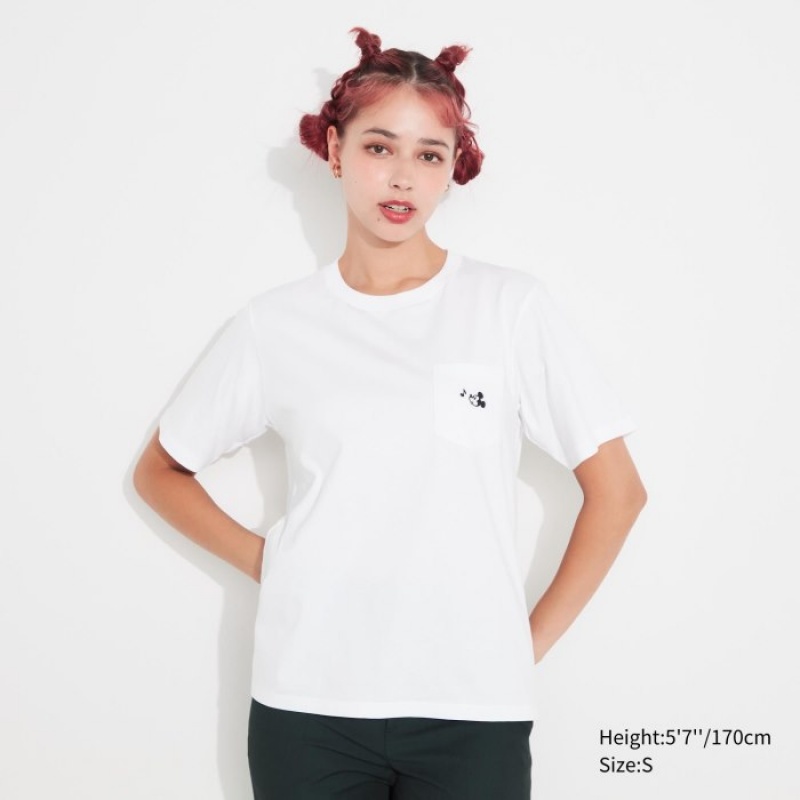 White Uniqlo MAGIC FOR ALL FOREVER UT Short-Sleeve Women T Shirts | 7528792