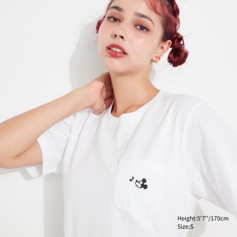 White Uniqlo MAGIC FOR ALL FOREVER UT Short-Sleeve Women T Shirts | 7528792
