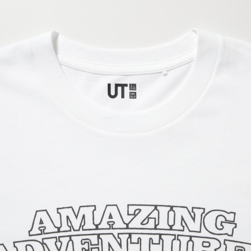 White Uniqlo MAGIC FOR ALL FOREVER UT Short-Sleeve Women T Shirts | 3304359