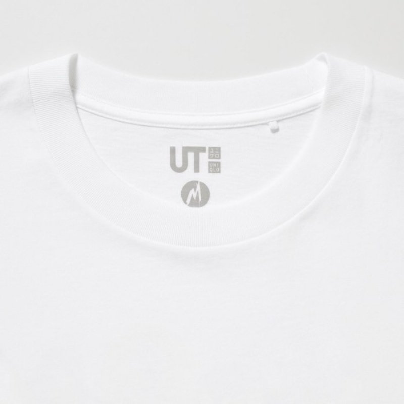 White Uniqlo Marvel Art Collection by Mondo UT Short-Sleeve Women T Shirts | 1121177