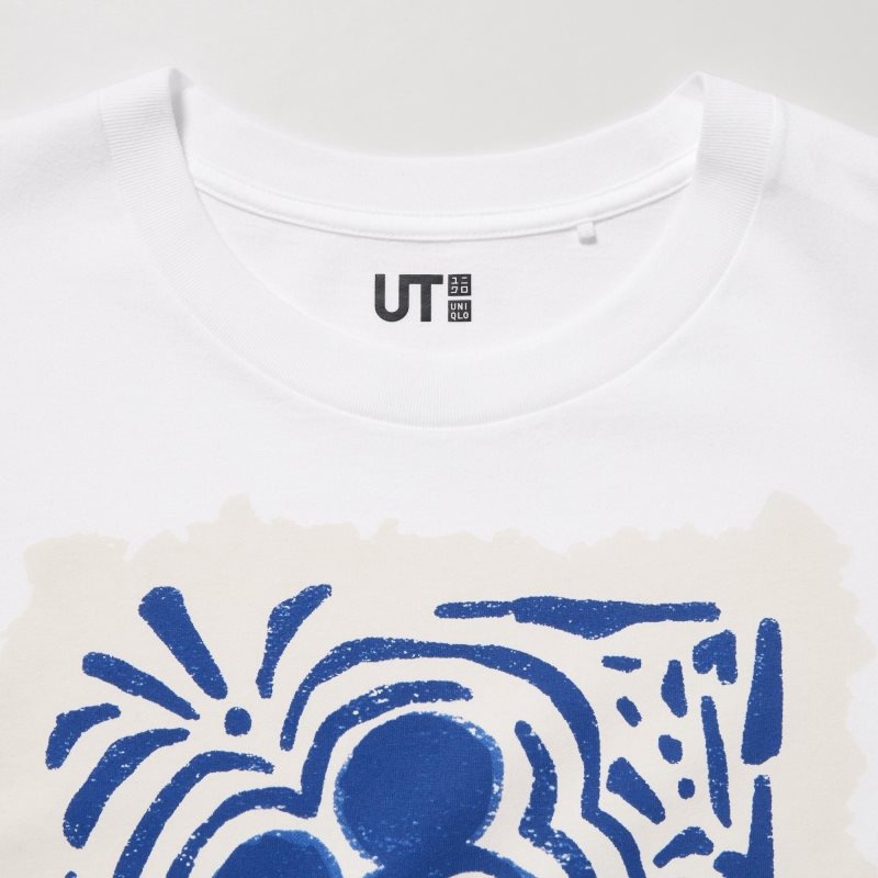 White Uniqlo Mickey Stands Ut Short Sleeve Graphic Men T Shirts | 9654287