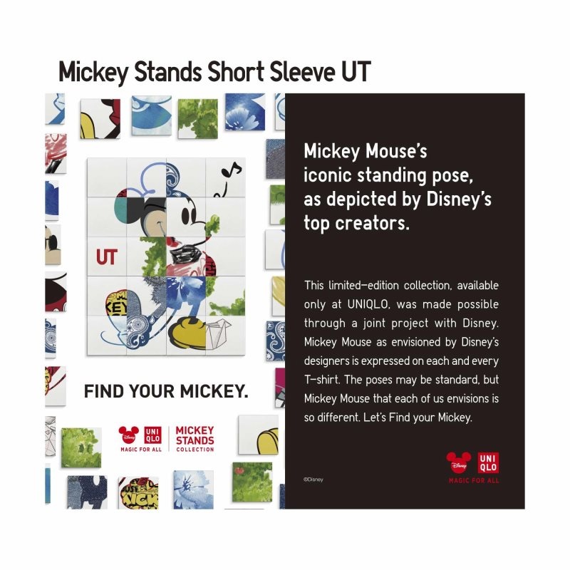 White Uniqlo Mickey Stands Ut Short Sleeve Graphic Men T Shirts | 9654287