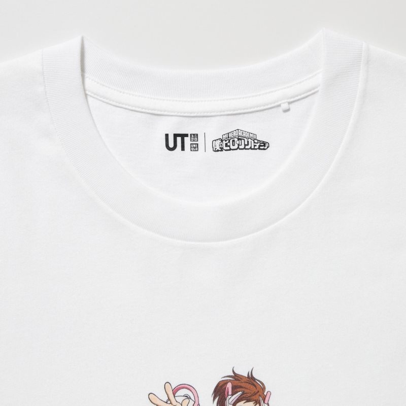 White Uniqlo My Hero Academia Ut Short-sleeve Graphic Men T Shirts | 674870