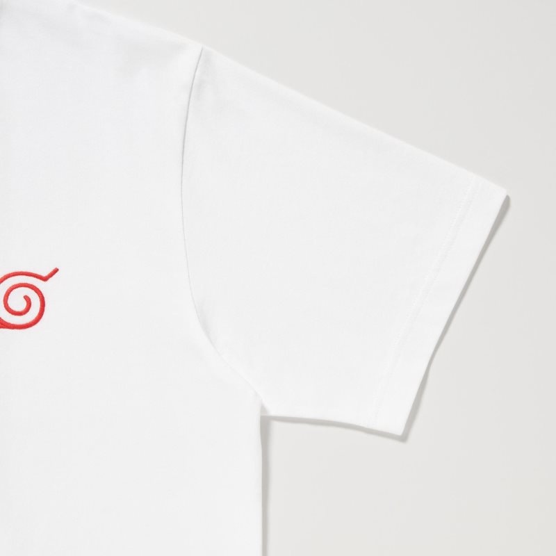 White Uniqlo Naruto Ut Short-sleeve Graphic Minato Namikaze Men T Shirts | 9464384