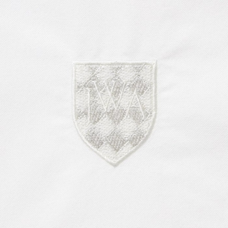 White Uniqlo Oxford Long-Sleeve Long Women Shirts | 6855439