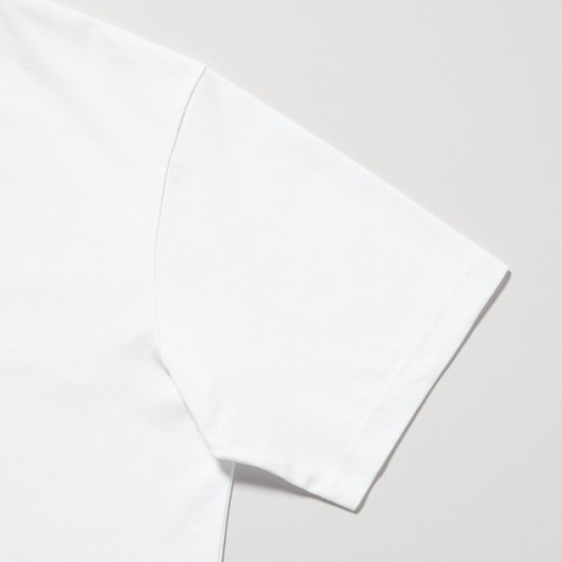 White Uniqlo PEACE FOR ALL Short-Sleeve Graphic Haruki Murakami Women T Shirts | 5072269