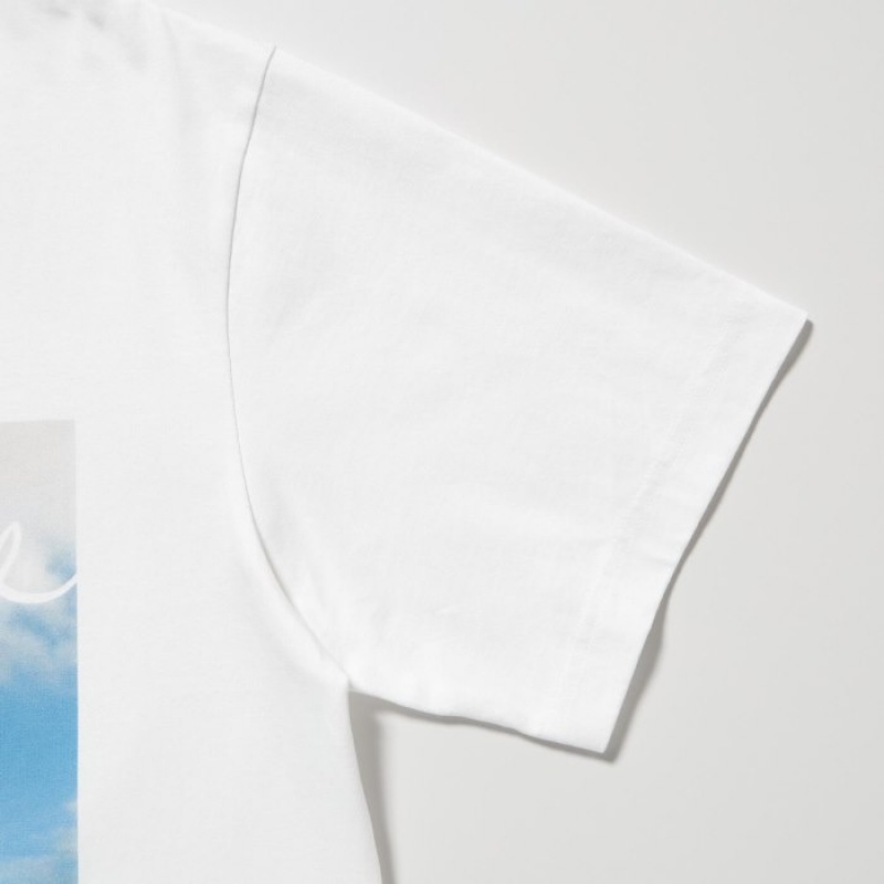 White Uniqlo PEACE FOR ALL Short-Sleeve Graphic Magnum Photos Women T Shirts | 4504337