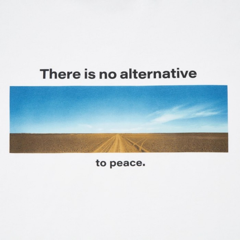 White Uniqlo PEACE FOR ALL Short-Sleeve Graphic Wim Wenders Women T Shirts | 1718539