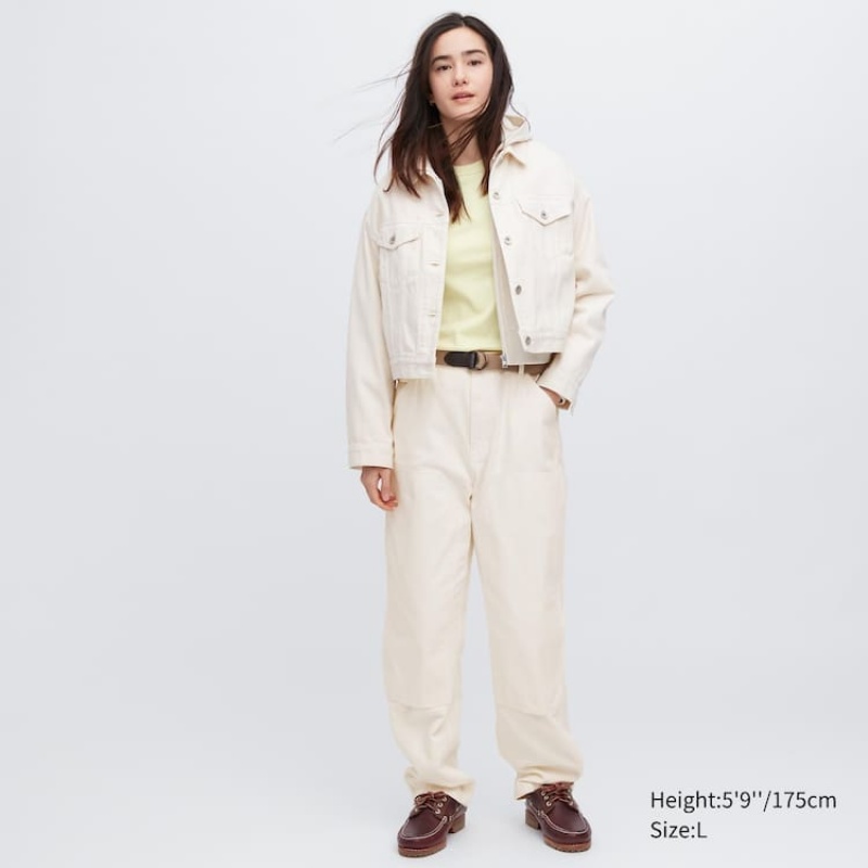 White Uniqlo Painter Men Pants | 5425052