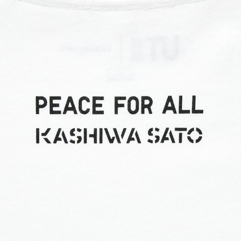 White Uniqlo Peace For All Kashiwa Sato Short-sleeve Graphic Men T Shirts | 9293974