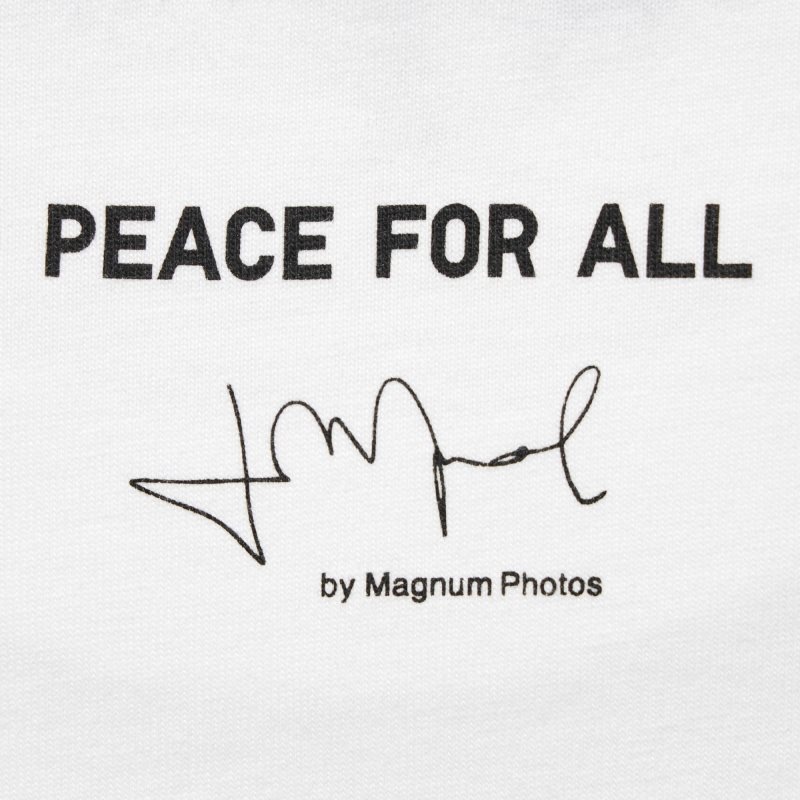 White Uniqlo Peace For All Magnum Photos Short-sleeve Graphic Men T Shirts | 7236922