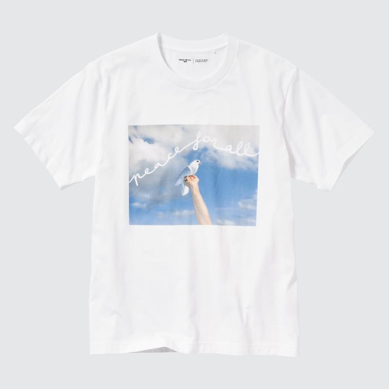White Uniqlo Peace For All Magnum Photos Short-sleeve Graphic Men T Shirts | 7236922
