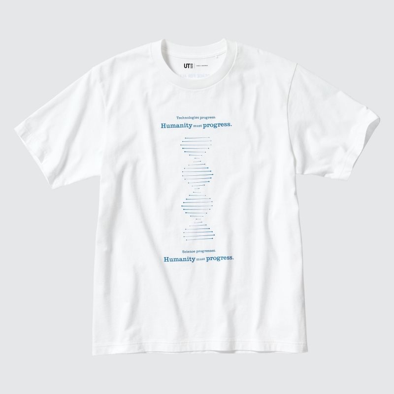 White Uniqlo Peace For All Shinya Yamanaka Short-sleeve Graphic Men T Shirts | 5184272