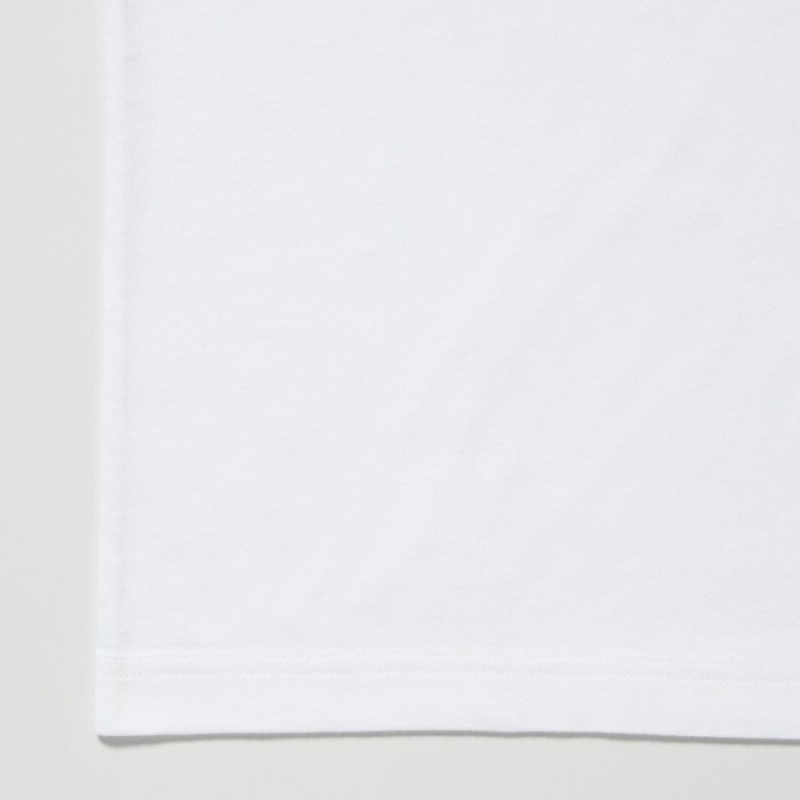 White Uniqlo Peanuts Hawaii UT Short Sleeve Women T Shirts | 2699426