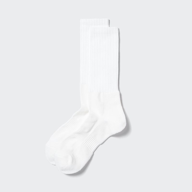 White Uniqlo Pile Men Socks | 5869530