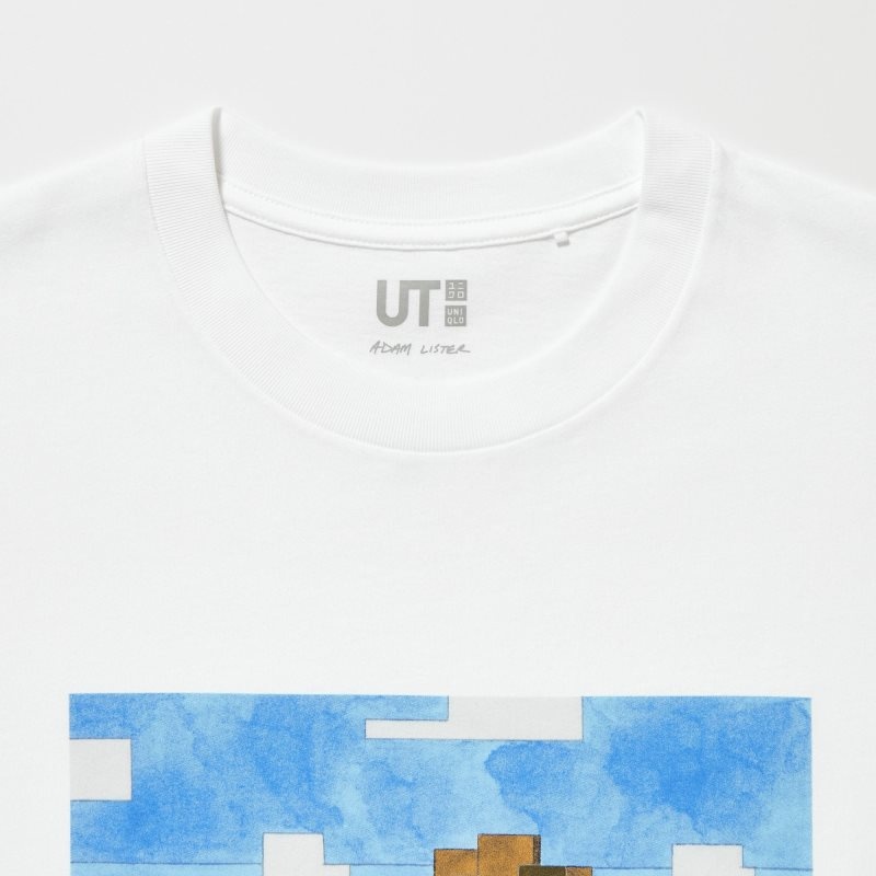 White Uniqlo Pixar Art Ut Short-sleeve Graphic Adam Lister Men T Shirts | 1072946