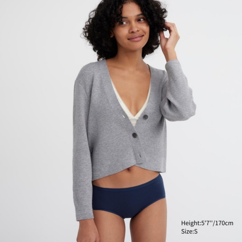 White Uniqlo Plain Hip Huggers Women Briefs | 6001664