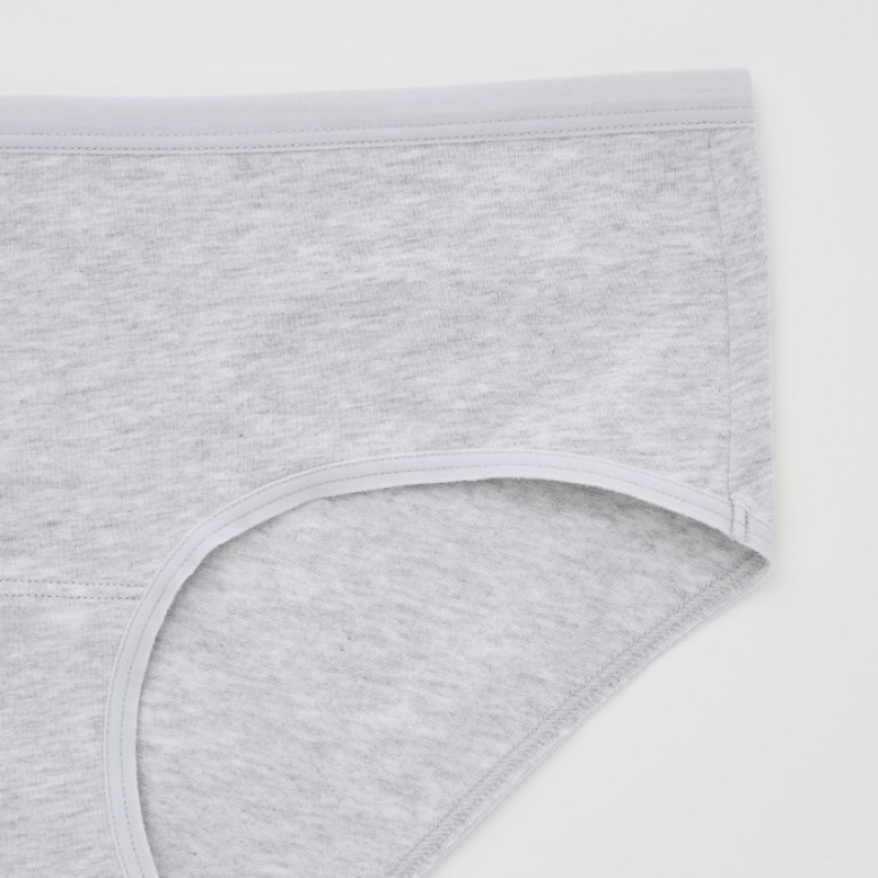 White Uniqlo Plain Hip Huggers Women Briefs | 6001664