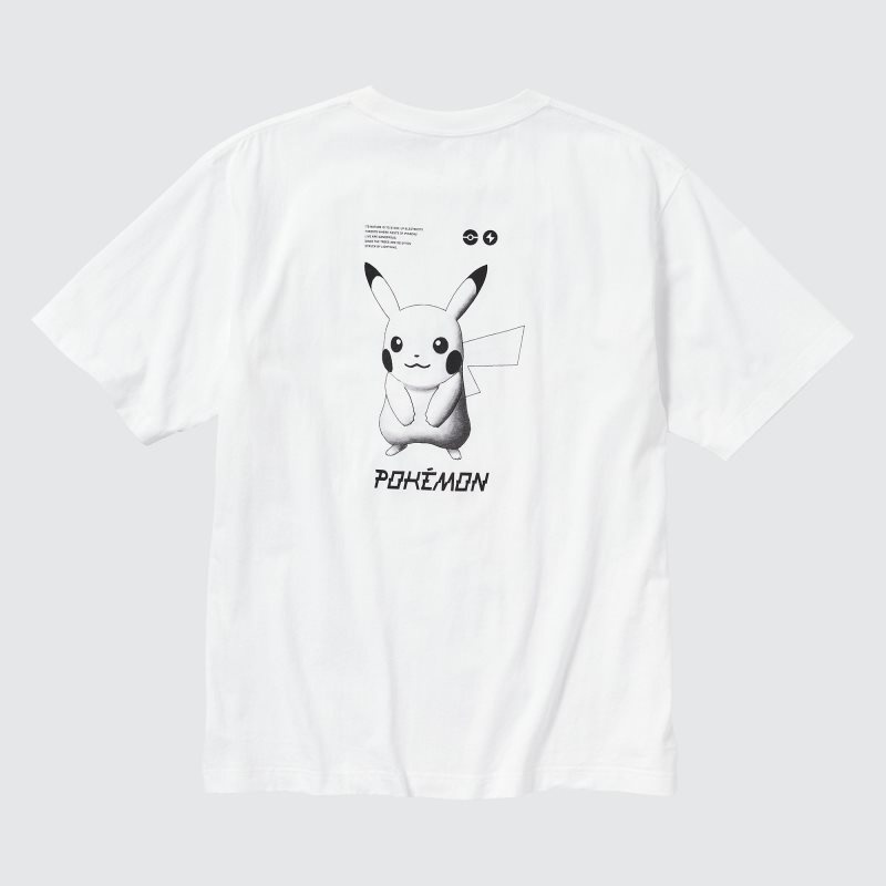 White Uniqlo Pokémon Masters Ex Ut Oversized Short-sleeve Graphic Men T Shirts | 1740005