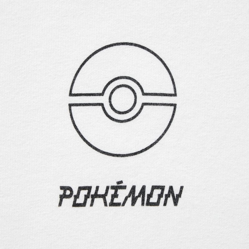 White Uniqlo Pokémon Masters Ex Ut Oversized Short-sleeve Graphic Men T Shirts | 1740005