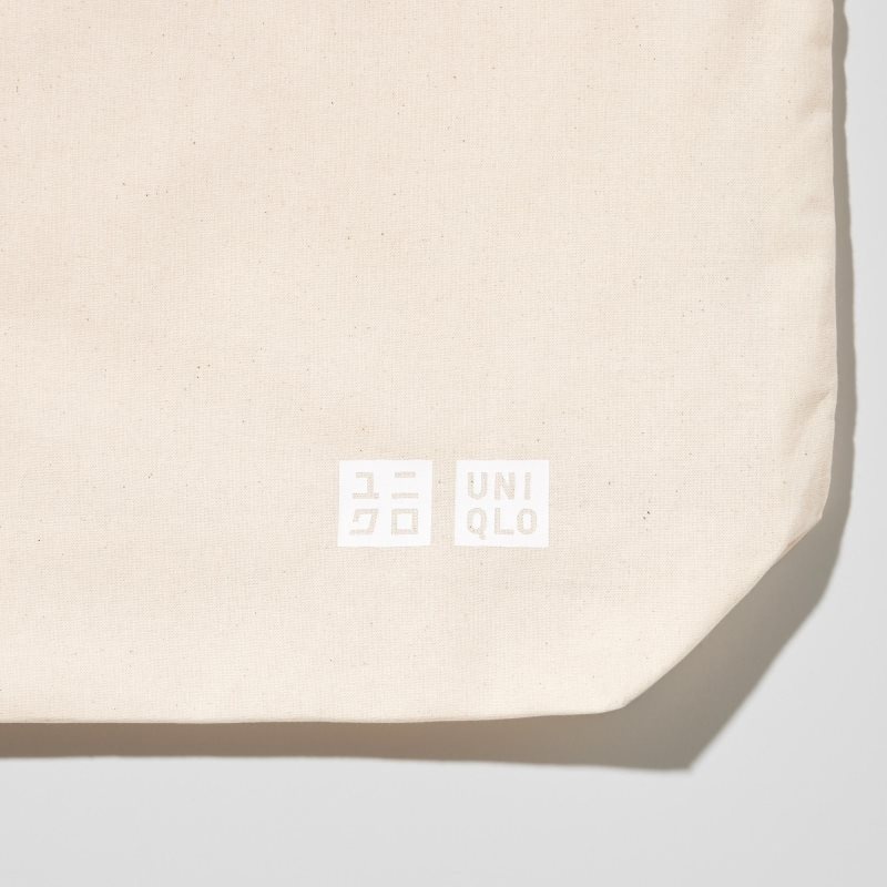 White Uniqlo Reusable Tote Medium Men Bags | 6786512