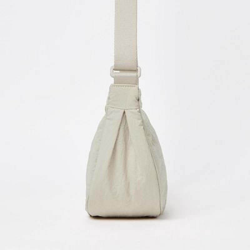 White Uniqlo Round Mini Women Crossbody Bags | 273646