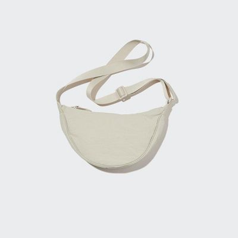 White Uniqlo Round Mini Women Crossbody Bags | 273646