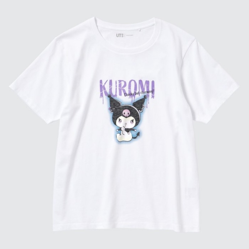 White Uniqlo Sanrio characters UT Short-Sleeve Women T Shirts | 7584856
