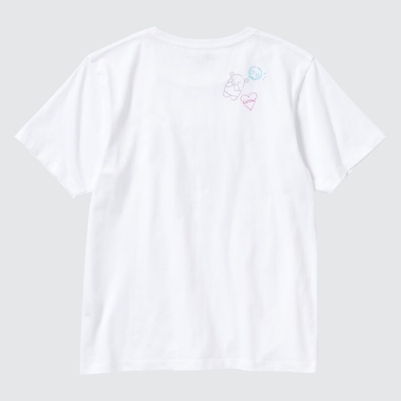 White Uniqlo Sanrio characters UT Short-Sleeve Women T Shirts | 7584856