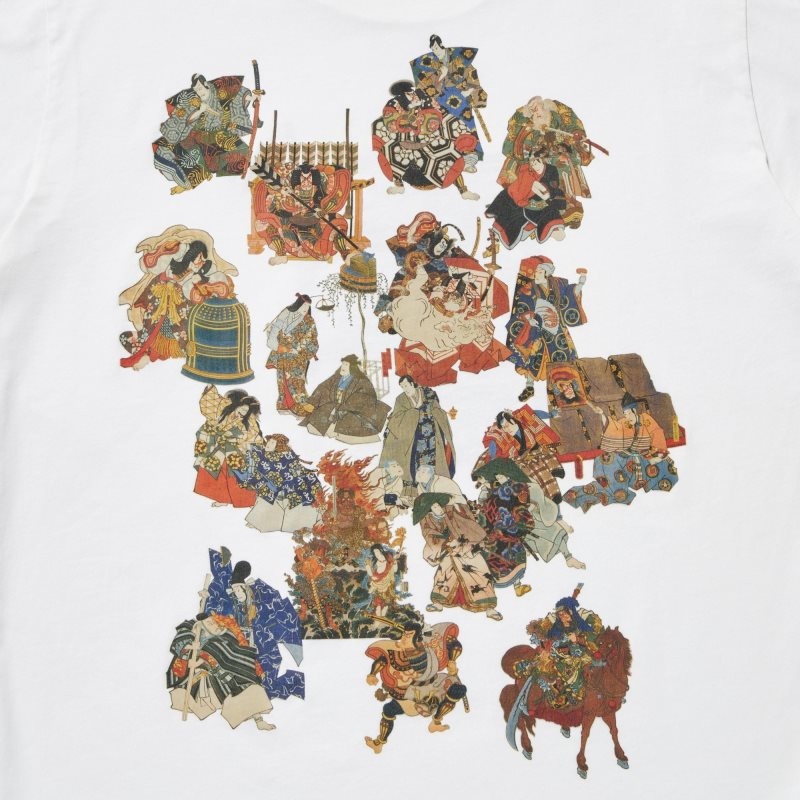 White Uniqlo Shochiku Kabuki Ut Short-sleeve Graphic Men T Shirts | 7704868