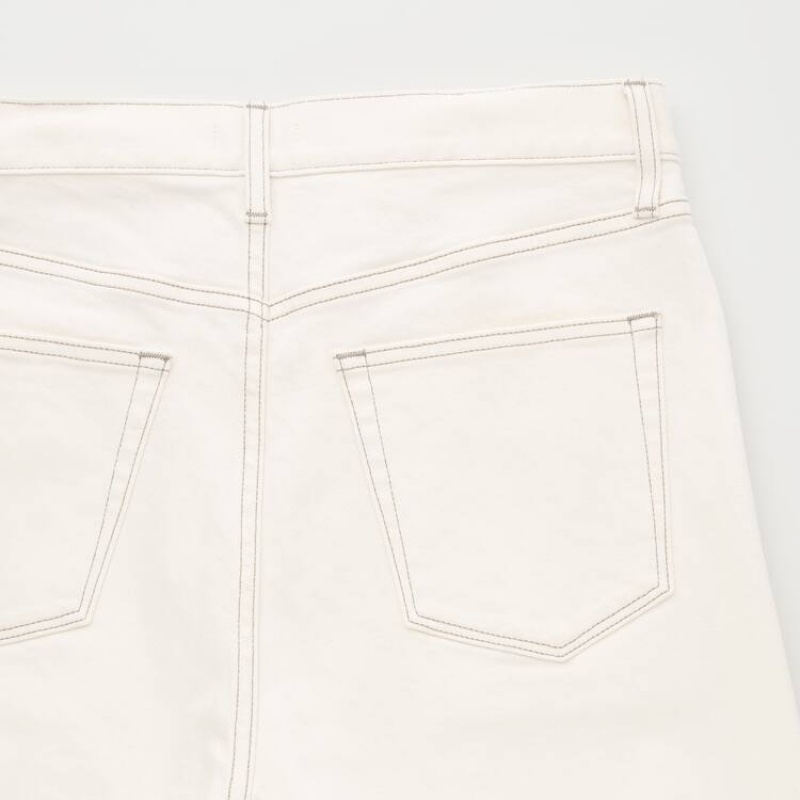 White Uniqlo Slim Fit Men Jeans | 2766815