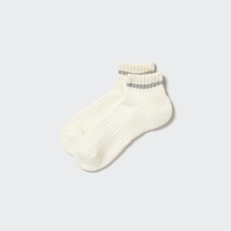 White Uniqlo Soft Pile Short Men Socks | 6290259
