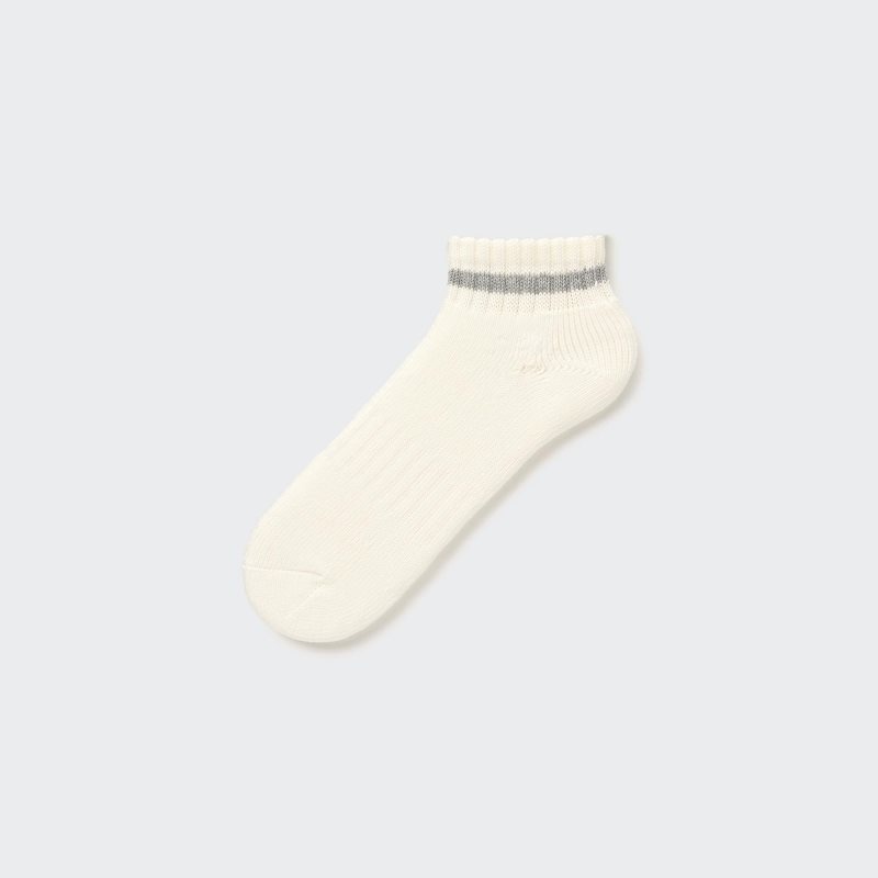 White Uniqlo Soft Pile Short Men Socks | 7592139