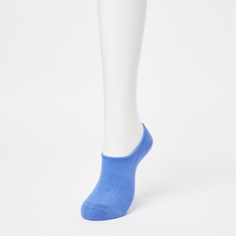 White Uniqlo Sport Footsies (3 Pairs) Women Socks | 3927444
